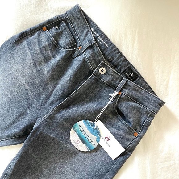 *NWT* Ag Adriano Goldschmied Jeans "The Farrah Skinny Ankle" in Grey Pearl Sz 28 - Picture 4 of 12